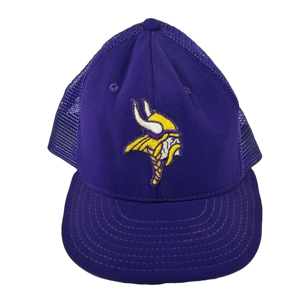 Vintage AJD Minnesota Vikings Cap NFL Mesh Hat Snapback Made In USA